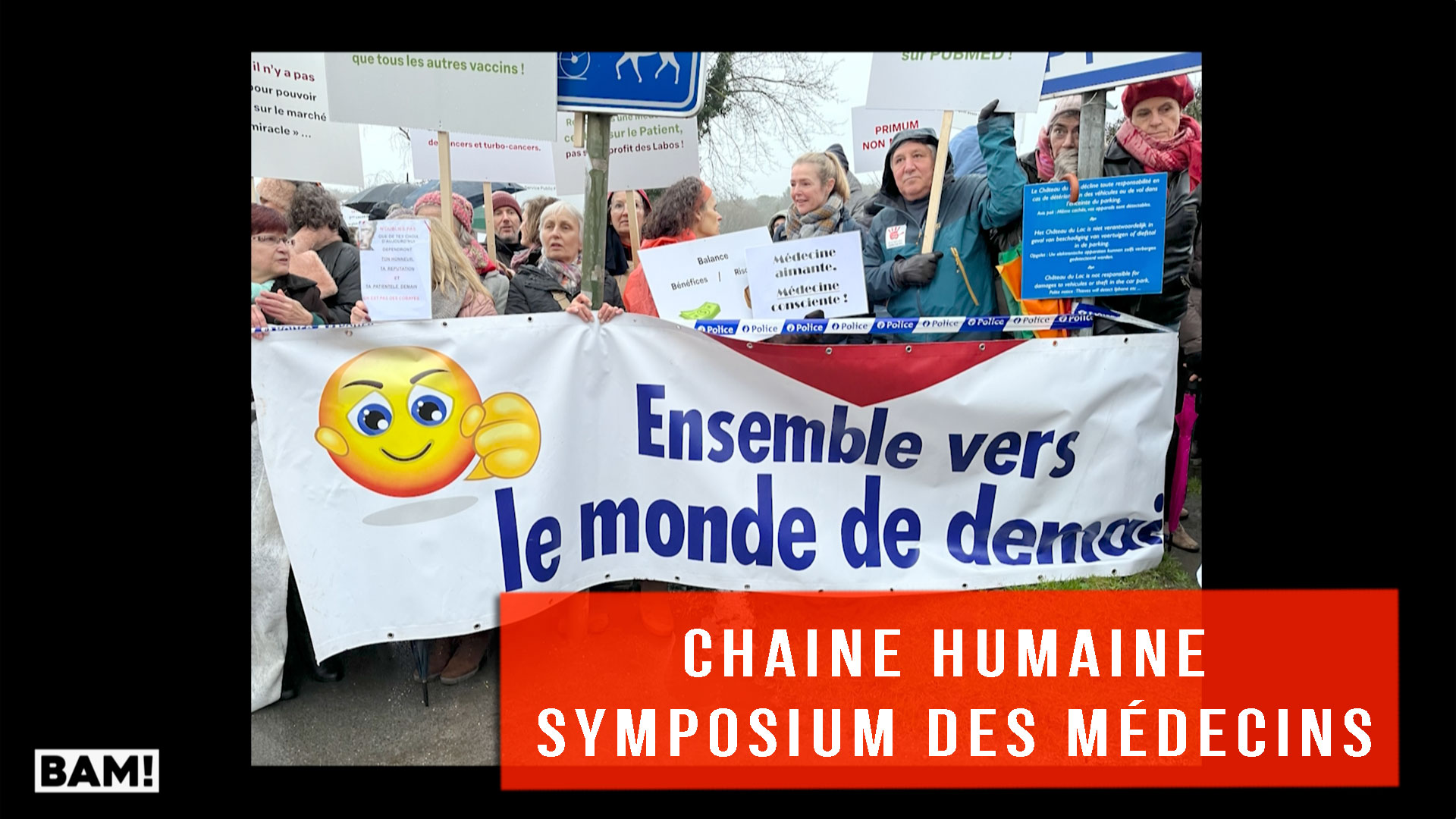 Chaîne humaine - Symposium des médecins
